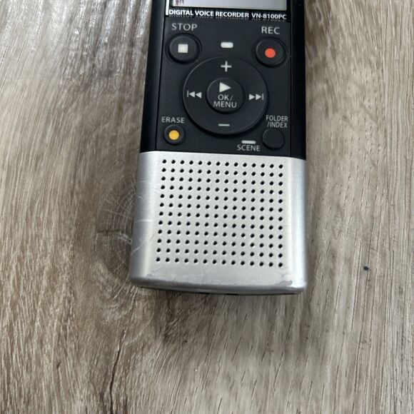 Olympus Digital Voice Recorder VN-8100PC w/ USB Cable Handheld Tested Working - Picture 3 of 8
